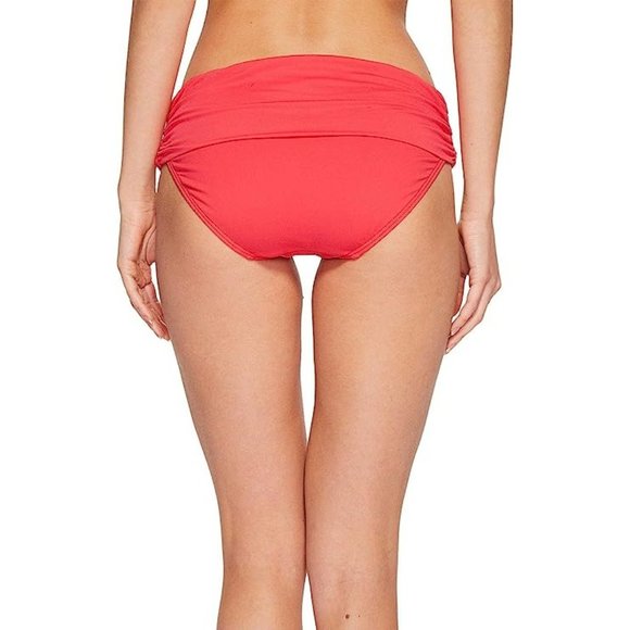 LAUREN RALPH LAUREN Womens Fold-Over Wide-Band Bikini‎ Swim Bottom Size 4 - Picture 2 of 2